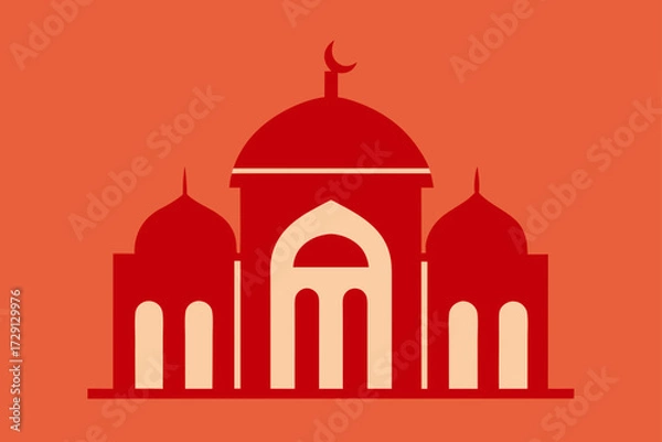 Obraz taj mahal vector