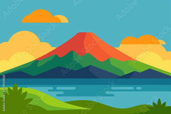 Obraz mountain landscape with mountains