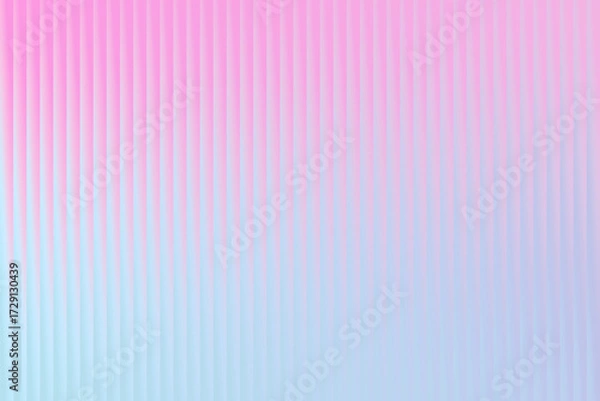 Fototapeta Abstract pink and blue vertical ribbed background with soft gradient effect