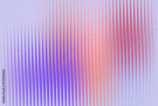 Fototapeta Soft abstract background with vertical ridges in pastel gradient colors of purple and pink