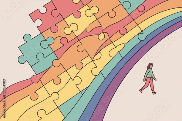 Fototapeta -vibrant-puzzle-pieces---colorful-abstract-layout-.eps