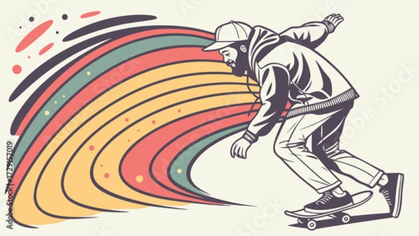 Obraz -multicolor-noise-texture---digital-static-art-.eps