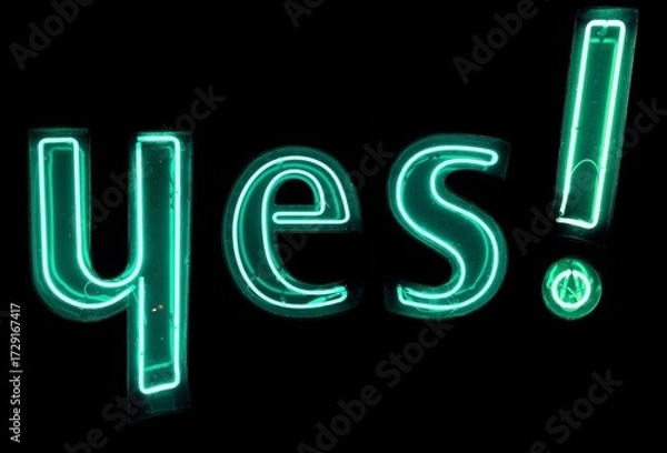 Fototapeta Yes! néons