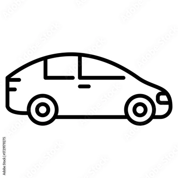 Fototapeta Speed Car Icon For Design Elements