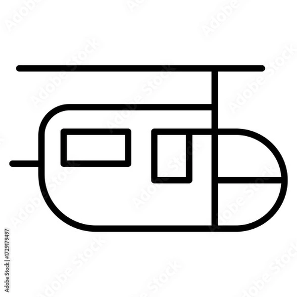Fototapeta Cable Car Icon For Design Elements