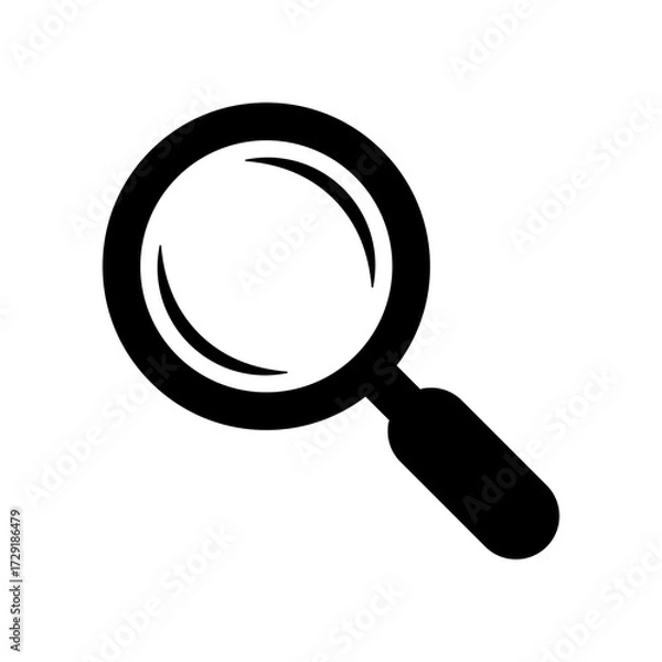 Fototapeta Magnifying glass icon. Loupe icon, search icon symbol.