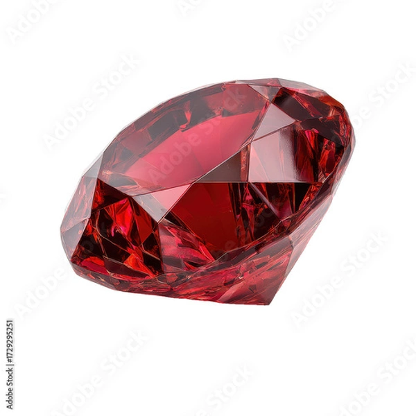 Fototapeta red gemstone png faceted red gem png ruby gemstone png red crystal png icon png transparent background image
