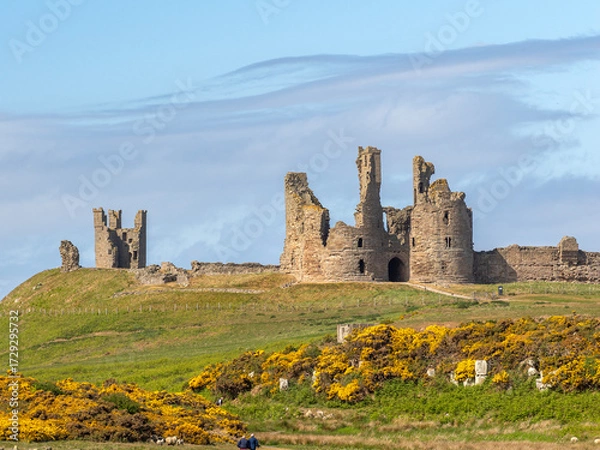 Obraz Dunstanburgh castle in England
