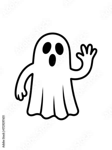 Fototapeta Stylized abstract black silhouette of a majestic elephant with tusks isolated on transparent background