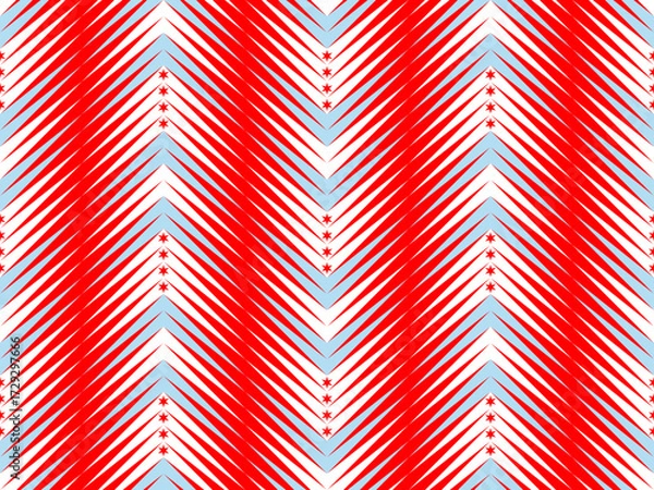 Fototapeta chevron chicago flag line pattern. vector illustration
