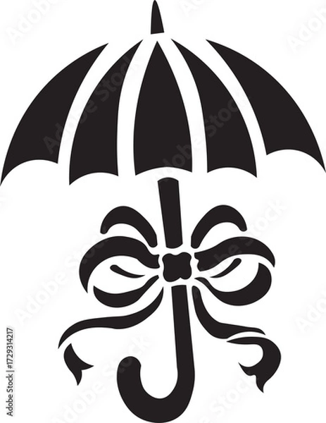 Obraz Ornamental Floral Design A classic black and white floral design element featuring elegant, curved leaves and intricate detailing. Perfect for use in decorative borders, logos