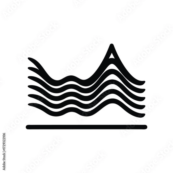 Fototapeta Sailor element isolated tide chart on white background