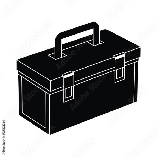 Fototapeta Sailor element isolated toolbox on white background