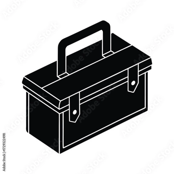 Fototapeta Sailor element isolated toolbox on white background