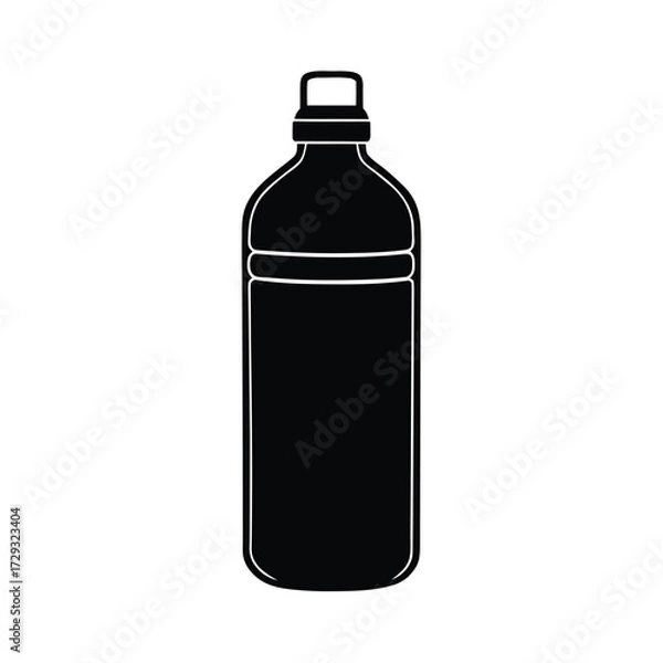 Fototapeta Sailor element isolated water bottle on white background
