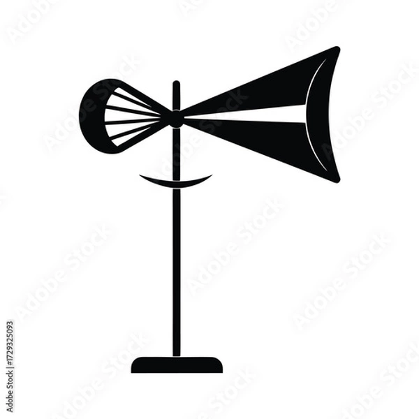 Fototapeta Sailor element isolated wind meter on white background