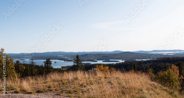 Fototapeta North of Sweden, in Arjeplog, Swedish Lapland
