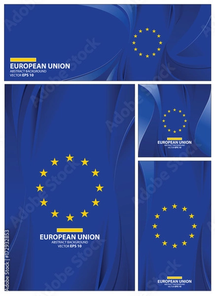 Obraz Abstract European union Flag Background
