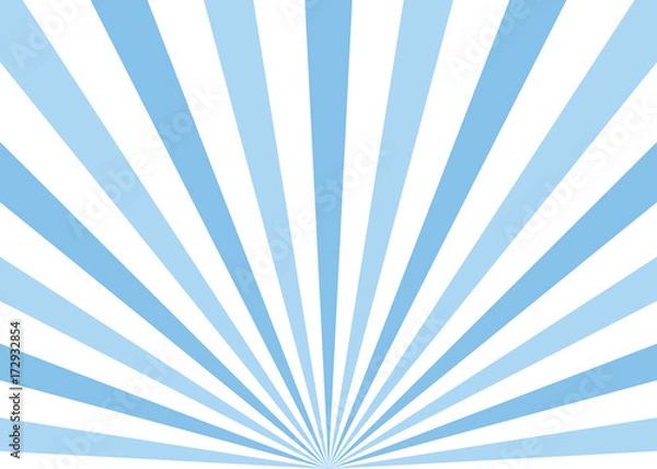 Fototapeta Abstract blue sun rays background