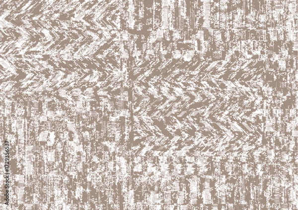 Fototapeta abstract cloth motif patterns, abstract ikat, abstract backgrounds, carpet motifs.  woven rug pattern design modern art neutral tones
