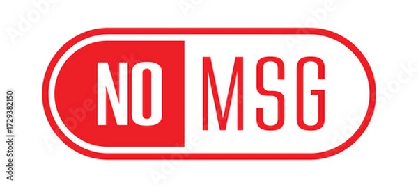 Fototapeta no msg text	