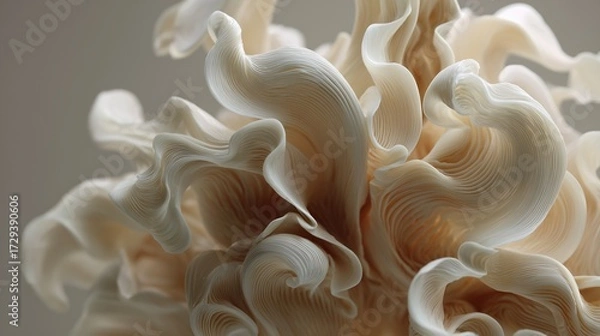 Obraz Abstract paper sculpture resembling mushroom or coral