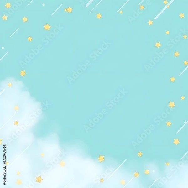 Fototapeta abstract background with stars