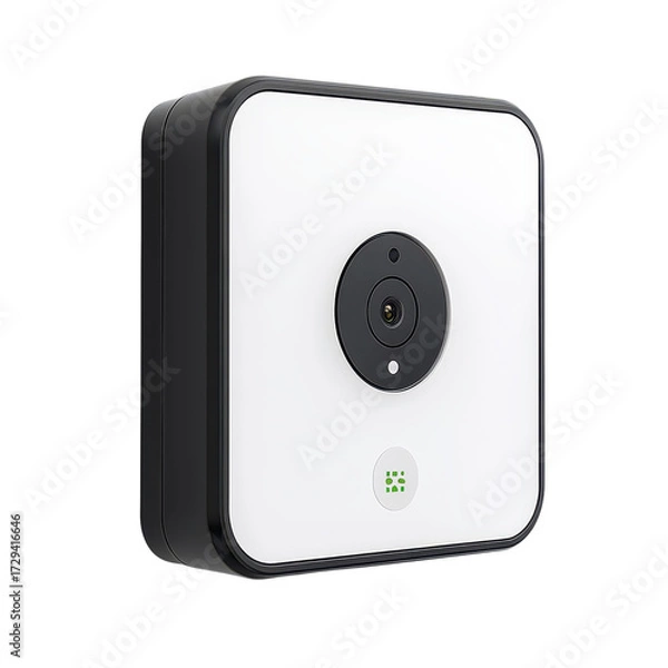 Fototapeta Smart home security camera with sleek modern design