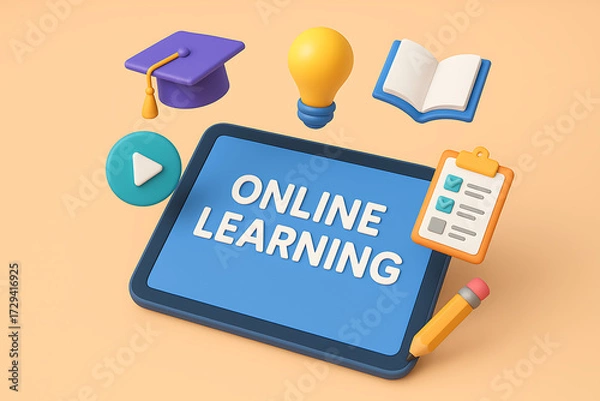 Obraz Back to school success is a social media concept symbolized by a web icon