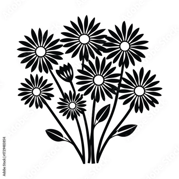 Fototapeta Abstract futuristic geometric swirl of glowing lines and particles in dark space isolated on transparent background