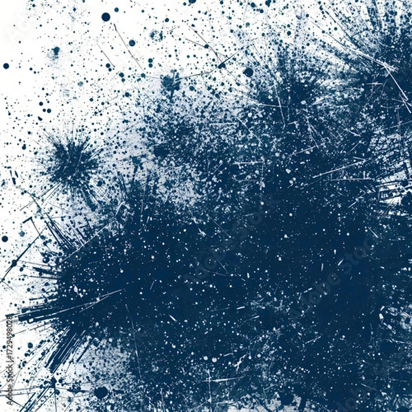 Fototapeta  Blue textured background with tears and dust. Raw and gritty look for streetwise designs.