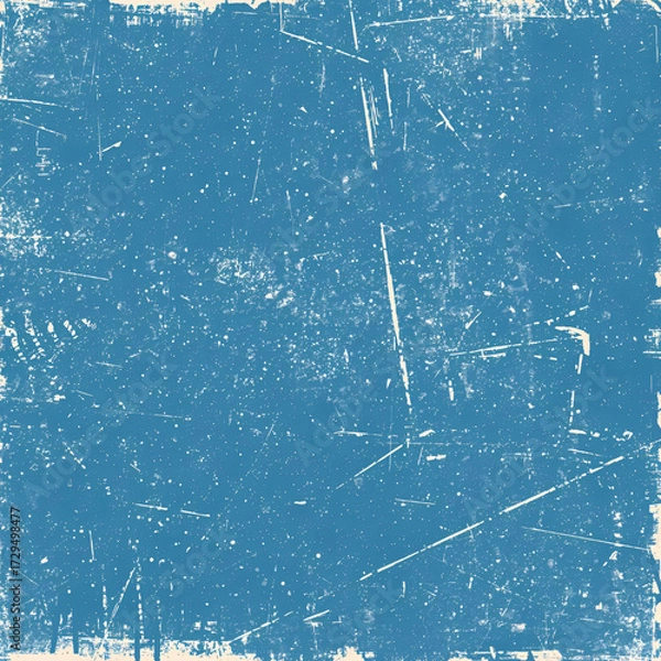 Fototapeta  Blue grunge background with splashes and texture