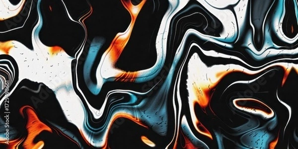 Fototapeta Liquid Pattern dark duo Colors Abstract Fluid Blend Gradient Motion Swirl
