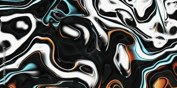 Fototapeta Liquid Pattern dark duo Colors Abstract Fluid Blend Gradient Motion Swirl