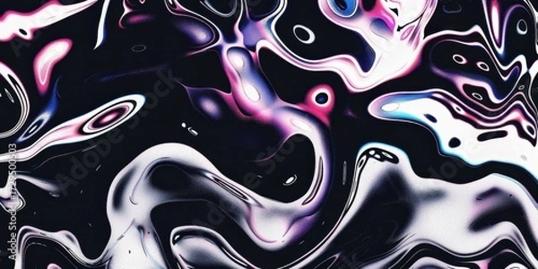 Fototapeta Liquid Pattern dark duo Colors Abstract Fluid Blend Gradient Motion Swirl