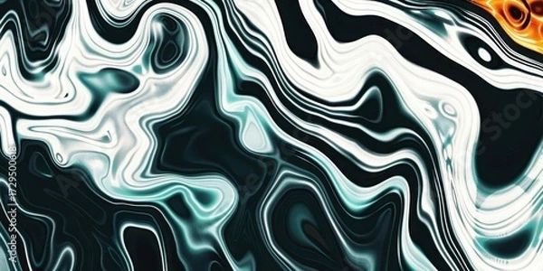 Fototapeta Liquid Pattern dark duo Colors Abstract Fluid Blend Gradient Motion Swirl