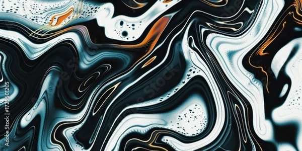 Fototapeta Liquid Pattern dark duo Colors Abstract Fluid Blend Gradient Motion Swirl
