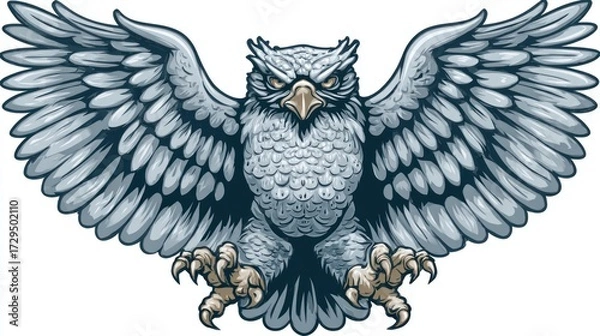 Obraz Powerful owl in flight