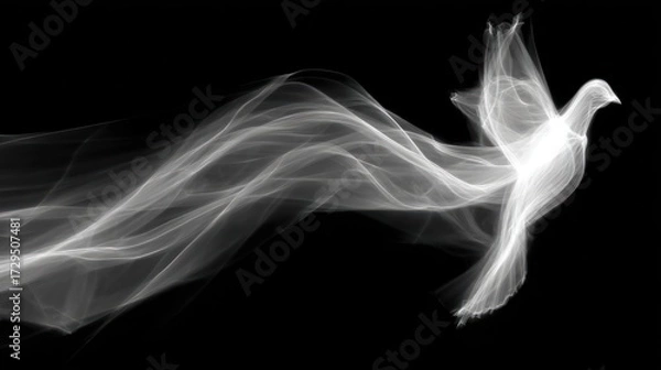 Obraz Abstract flying dove