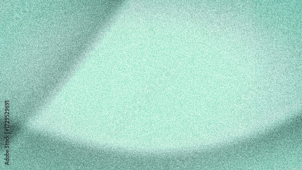 Fototapeta A refreshing and modern abstract background with soft transitions of green, mint, and teal, featuring a grainy texture