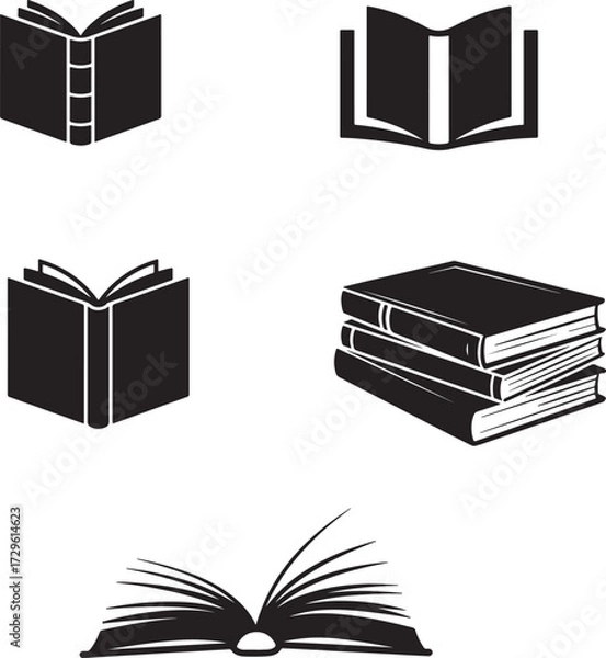 Obraz Books Vector Graphic Education Knowledge Learning Reading Literature School