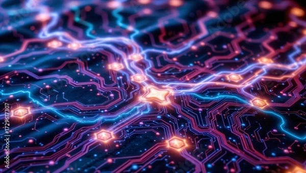 Obraz Quantum Processing Flow