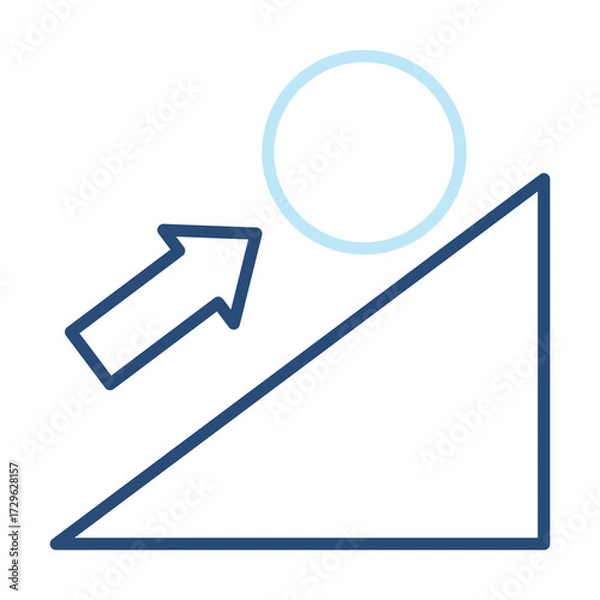 Fototapeta Persistence Icon Color Outline Style. Vector Illustration Design