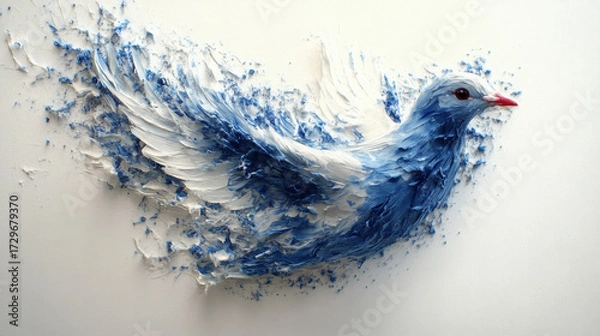 Obraz Abstract bird painting