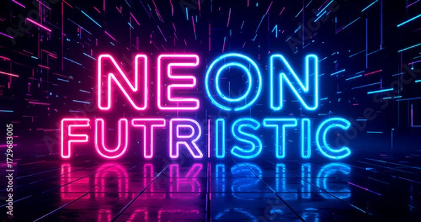 Obraz glowing neon sign