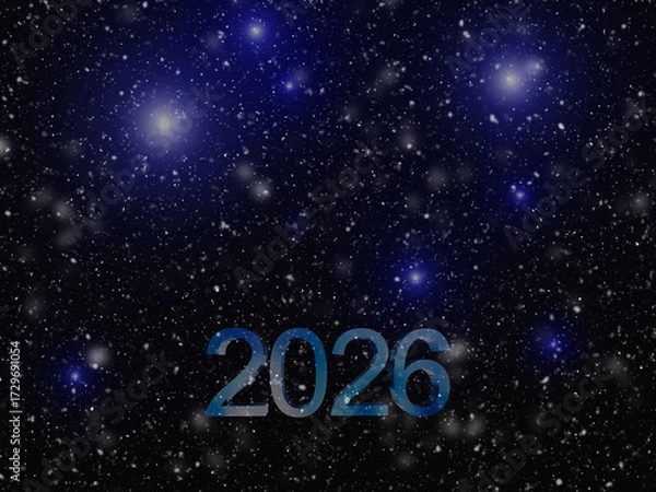 Fototapeta snow snowfall starsl background winter season weather background - 3d rendering