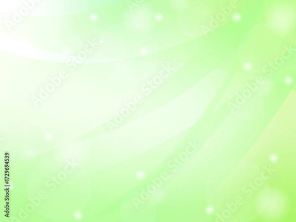 Obraz 緑の可愛い背景素材　綺麗なキラキラ

