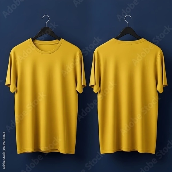Fototapeta yellow t shirt