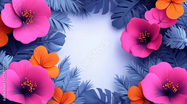 Obraz Floral frame design