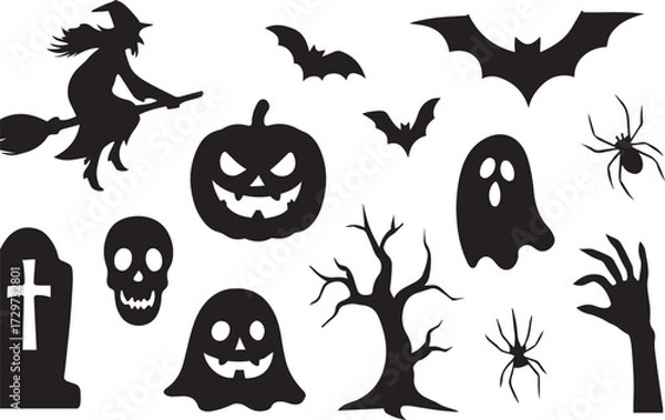 Fototapeta Halloween Editable vector Icon set